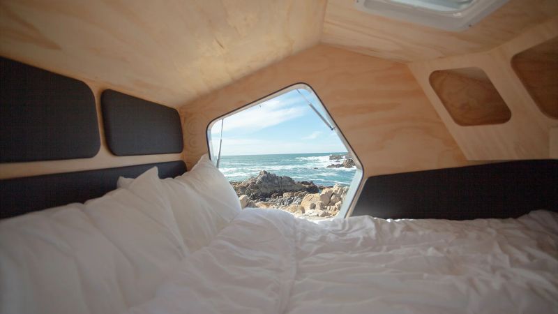 Polydrop Teardrop Trailer Features Unique Angular Design