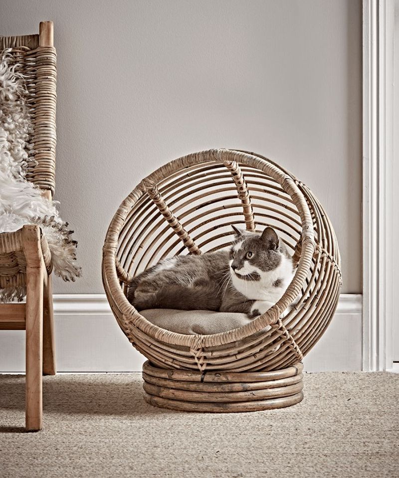 Rattan Cat Cocoon by Cox & Cox