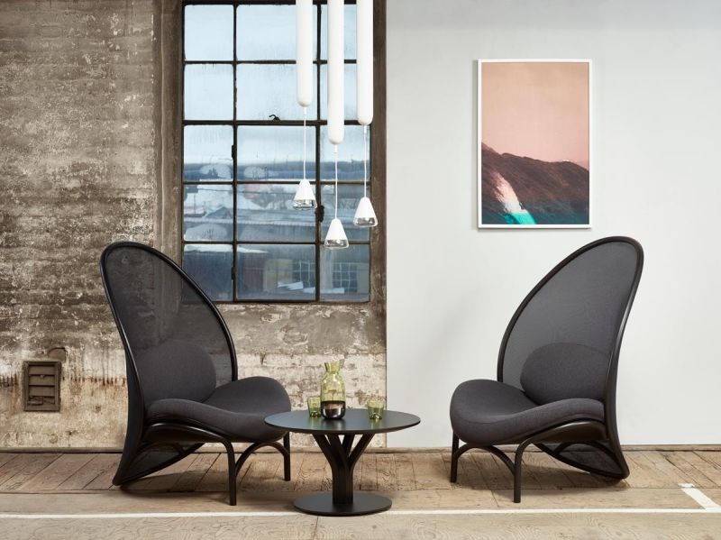 TON Presenting Chips Bentwood Lounge Chair at Salone 2019