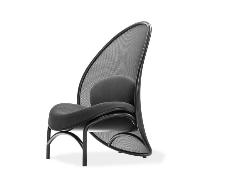 TON Presenting Chips Bentwood Lounge Chair at Salone 2019