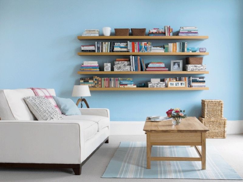 Utilizing wall space in small apartment