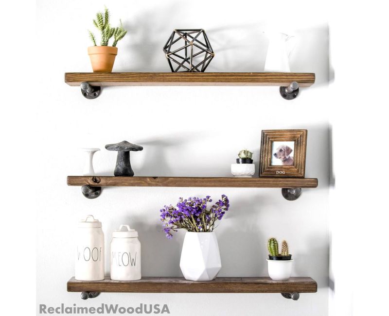 Utilizing wall space in small apartment