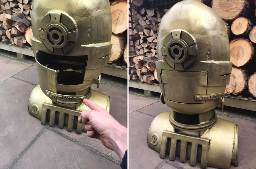 Барбекю в стиле C-3PO от Burned by Design