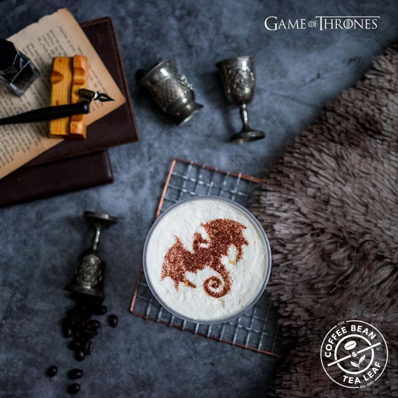 Game of Thrones-themed latte 