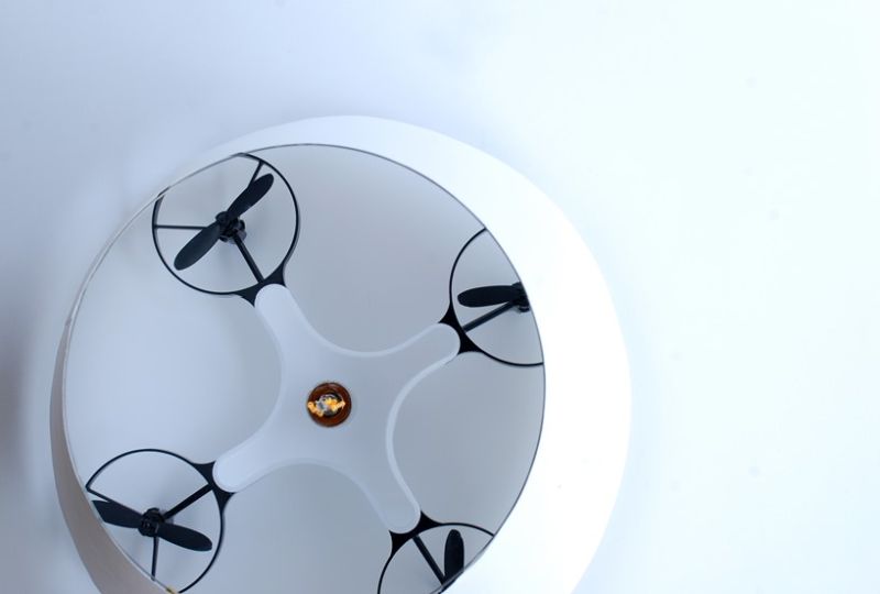 This Flying Drone Table Lamp Follows You to Illuminate Your Path 