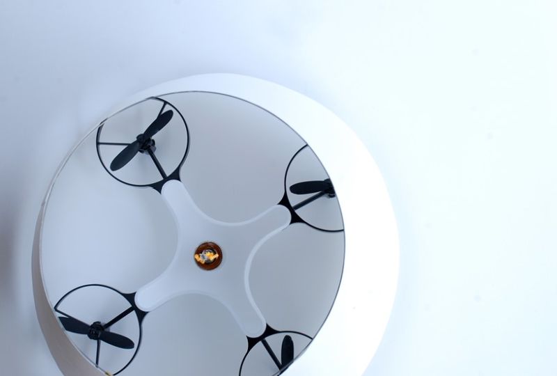 This Flying Drone Table Lamp Follows You to Illuminate Your Path