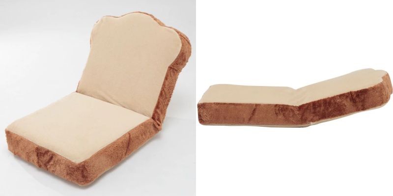 Toast-Shaped Chair by Nitori 