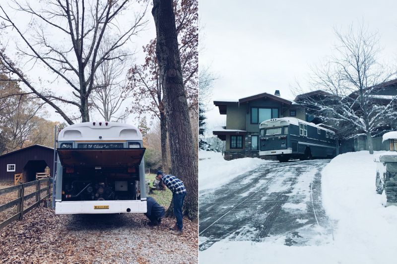 Wind River Tiny Homes Transforms School Bus into Travelling Home for Spencer Family