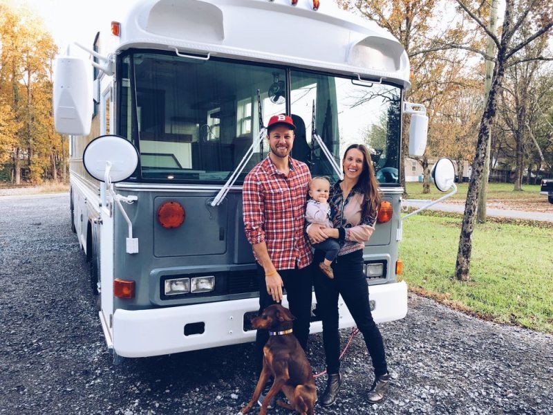 Wind River Tiny Homes Transforms School Bus into Travelling Home for Spencer Family