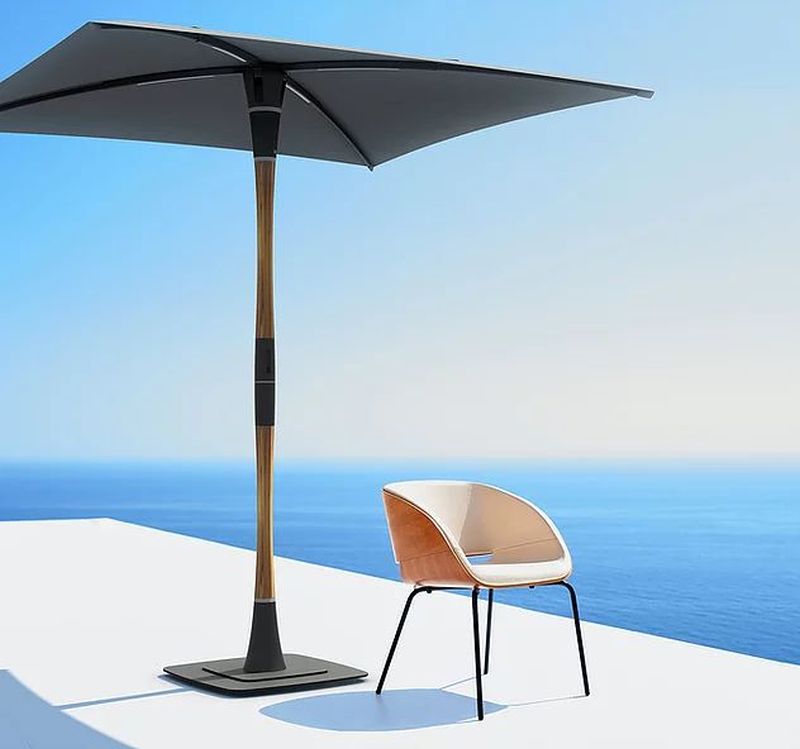 Blossom Smart Patio Umbrella by ShadeCraft Robotics