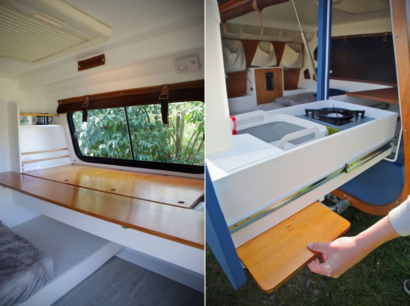 Carapate Teardrop Trailer Has Pull Out Kitchen Can Be Solar