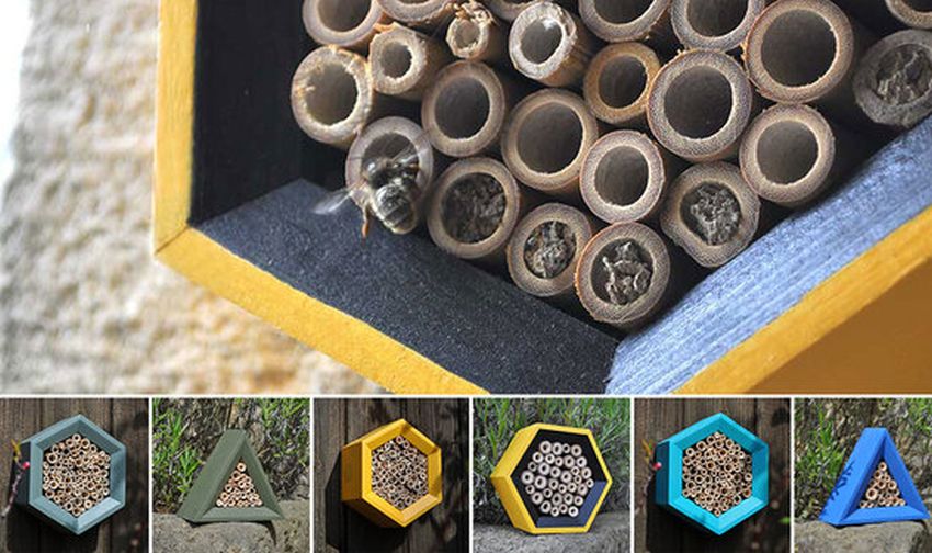 Honeycomb Bee Hotel by Wuddl