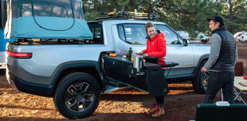 Rivian Pull-Out Kitchen