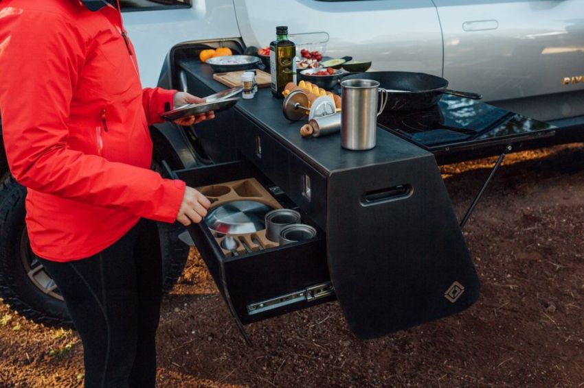Rivian Pull-Out Kitchen