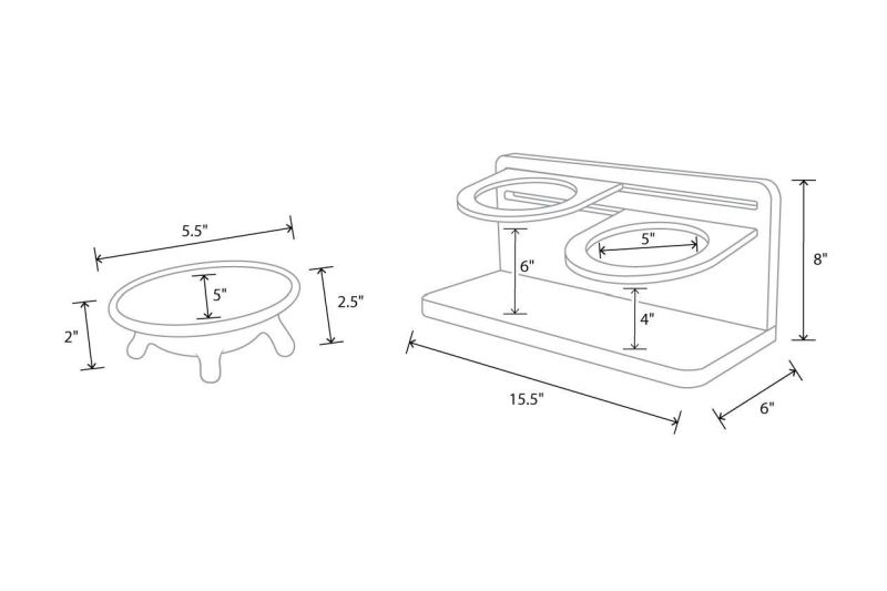 Taberu Cat Dining Station by Tuft & Paw