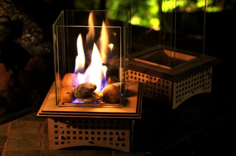 Tabletop Glass Fireplace - Last Minute Gifts for Mother’s Day 2022