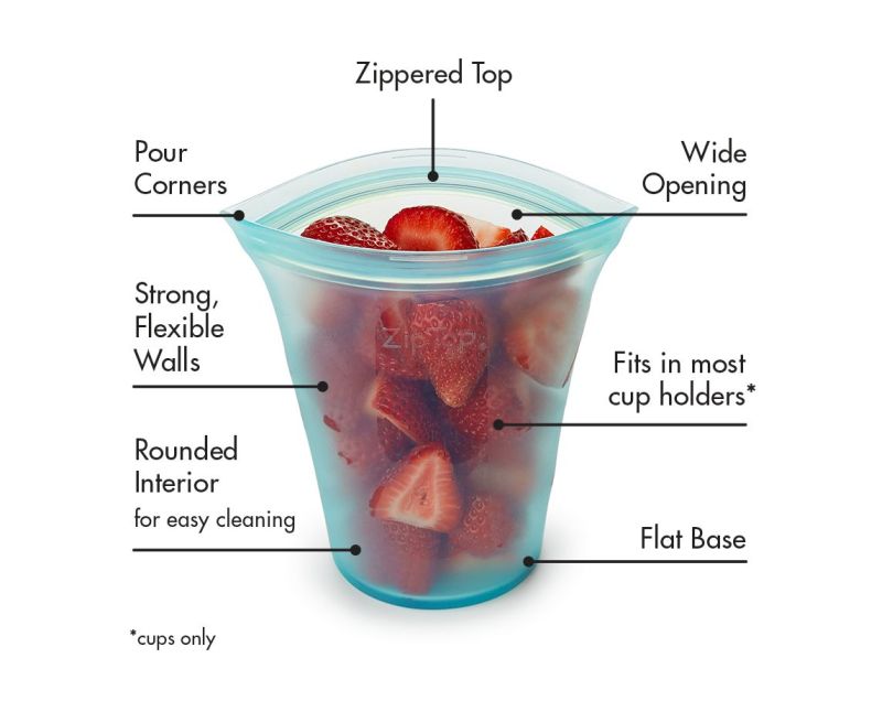 Zip Top Reusable Storage Containers are Alternative to Plastic Jars in Kitchen