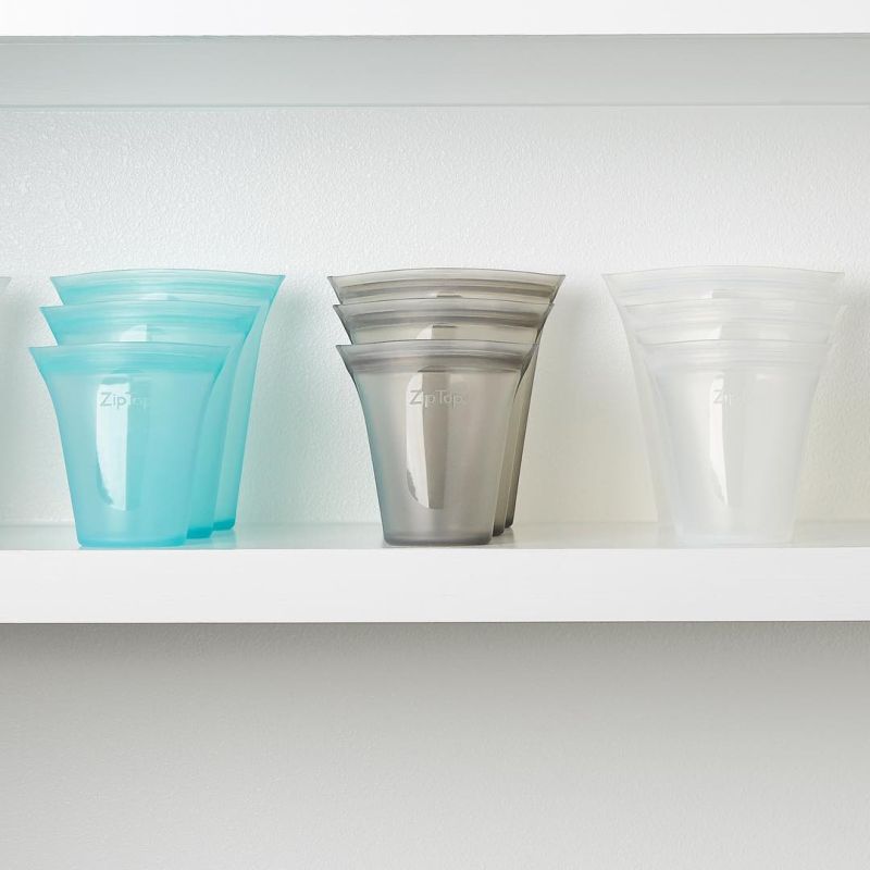 Zip Top Reusable Storage Containers are Alternative to Plastic Jars in Kitchen