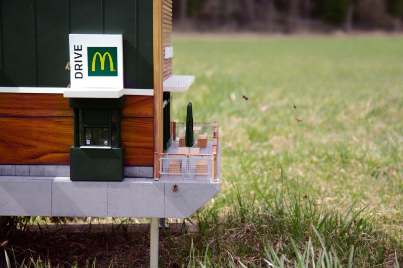 Smallest McDonald's in The world is Meant for Bees