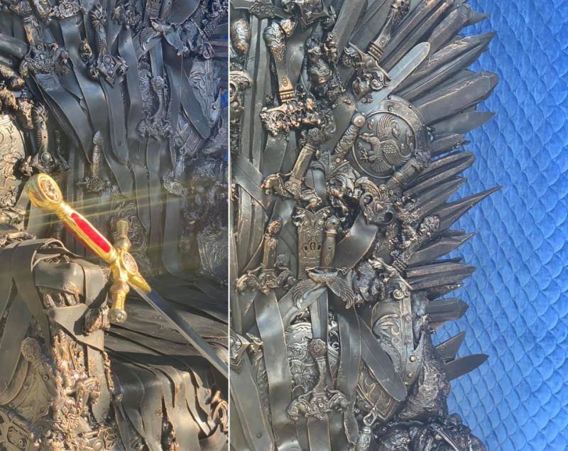 Auckland Man Builds and Sells Life-Size Iron Throne Replicas 
