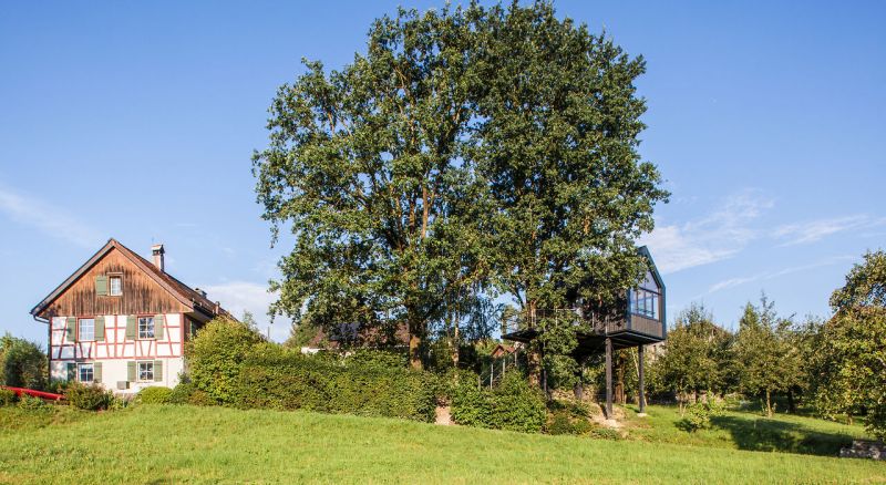 This Prefabricated Treehouse in Switzerland is Dream Home for Two Friends