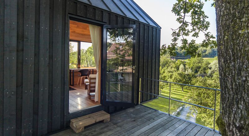 This Prefabricated Treehouse in Switzerland is Dream Home for Two Friends