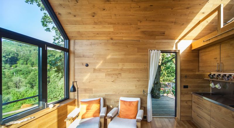 This Prefabricated Treehouse in Switzerland is Dream Home for Two Friends