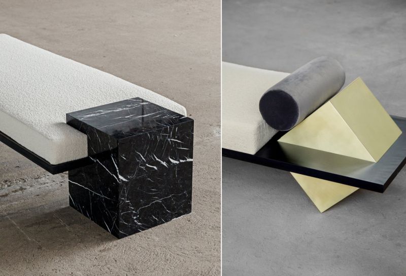 Coexist Daybed by Slash Objects is Combination of Different Materials
