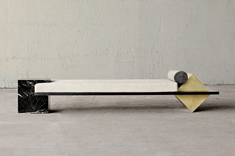Coexist Daybed by Slash Objects is Combination of Different Materials 