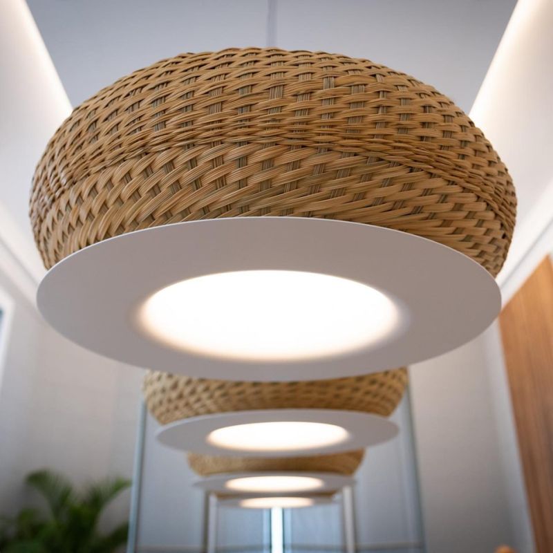 Cristián Mohaded Designs Valle Woven Simbol Basket Lamps for Minimo