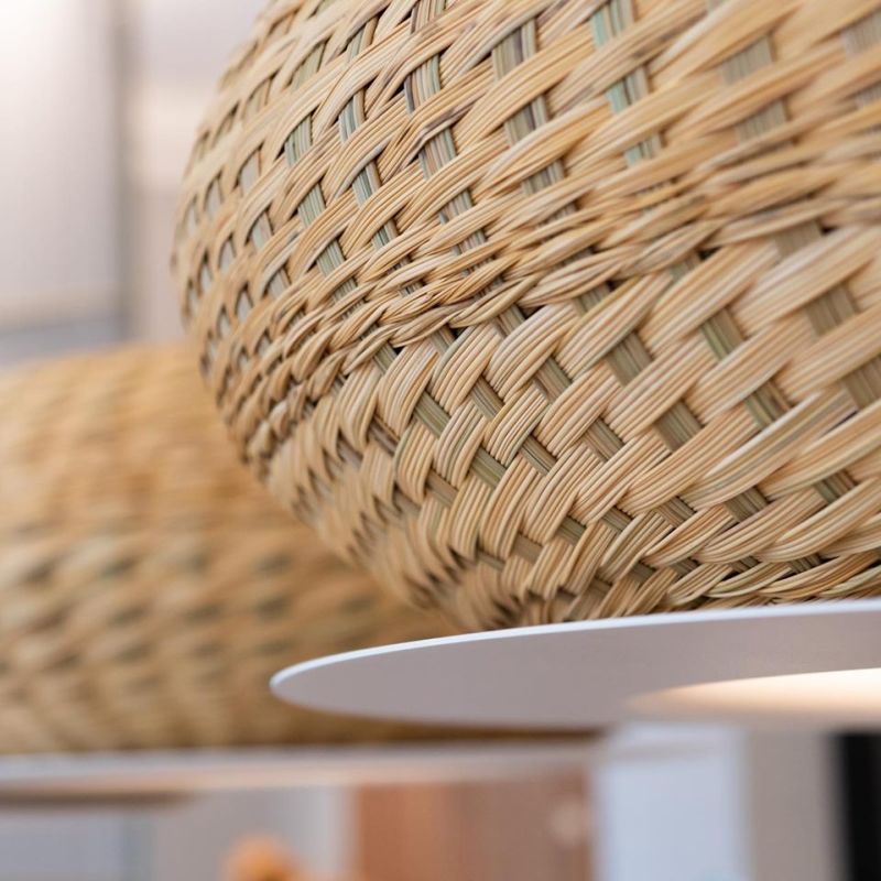 Cristián Mohaded Designs Valle Woven Simbol Basket Lamps for Minimo