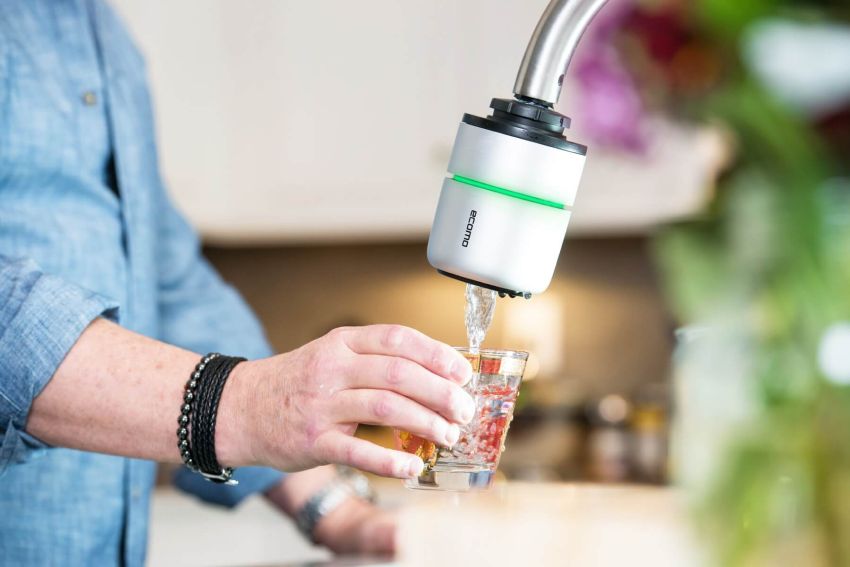 Ecomo Fount Is Smart Water Filter That Attaches Directly To The Faucet