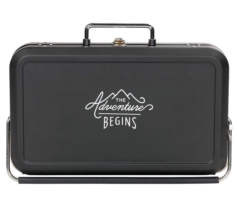 Gentlemen’s Hardware Suitcase Style Barbecue Grill 