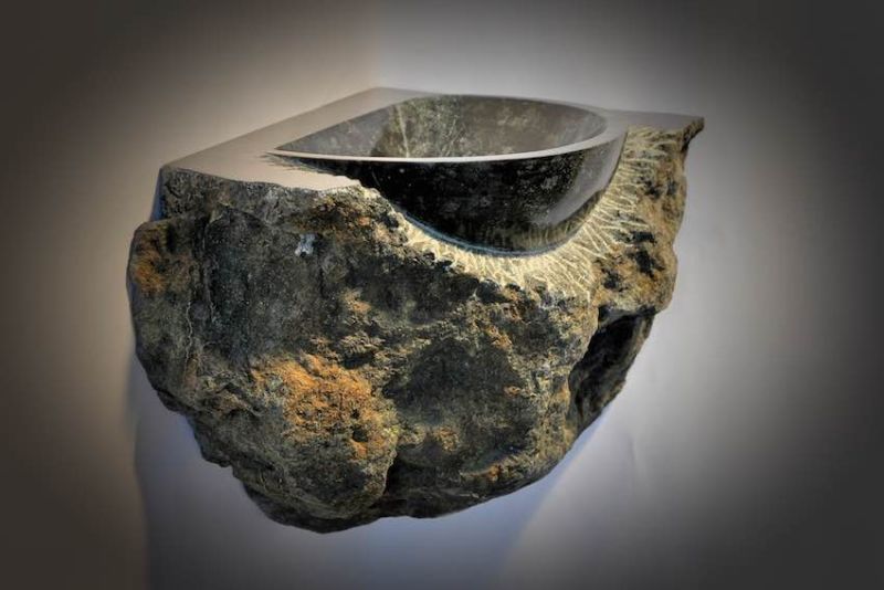 Jan-Carel Koster Creates Natural Stone Sink for GUIDERO Holland BV 