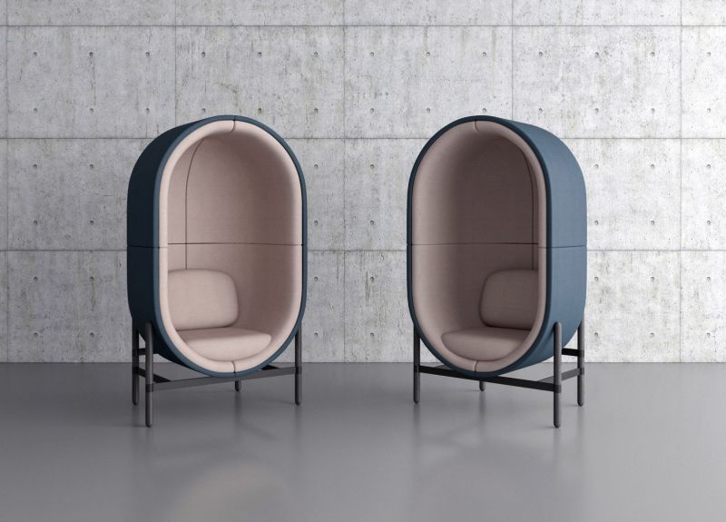 Kateryna Sokolova Designs Capsule Office Furniture Pod for Casala