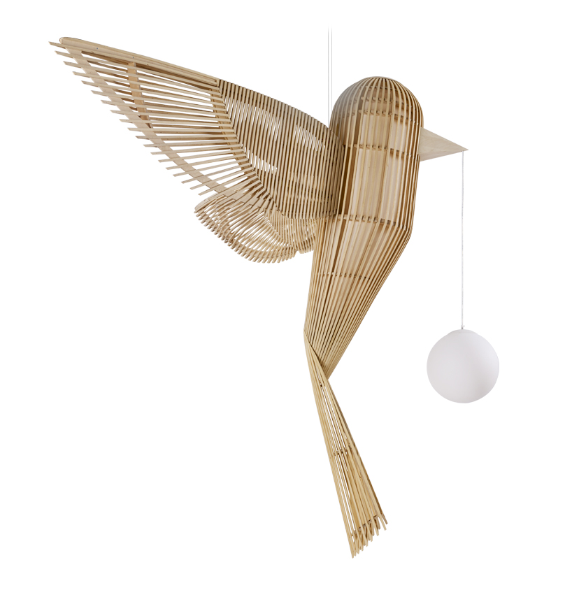 LZF Lamps Releases New Bird-Shaped Suspension Lamp from its Life-Size Family 