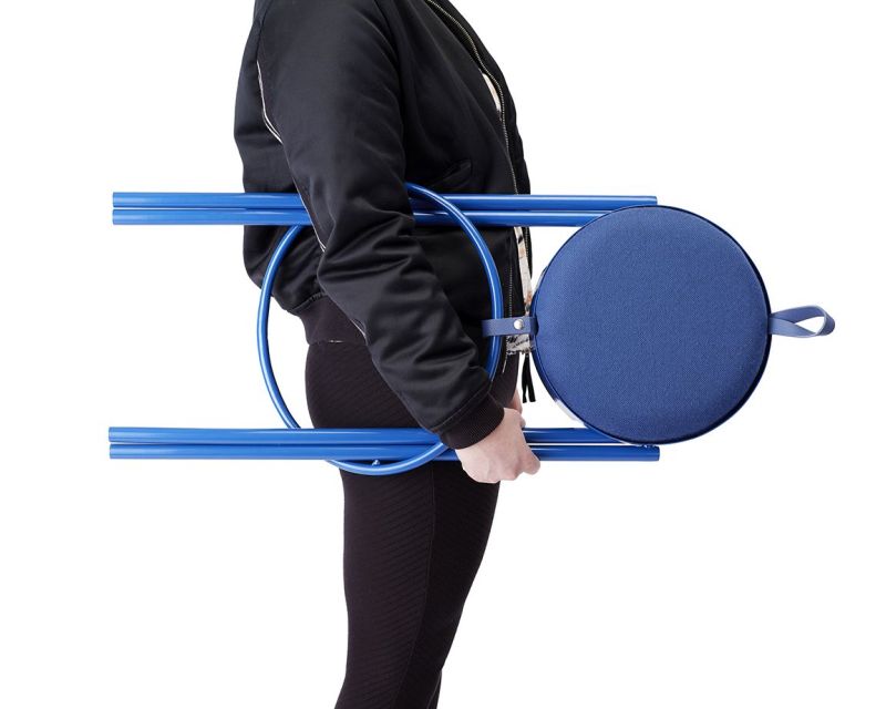 Leadoff Studio’s Hanging Stool Takes Cue from Standing Desks