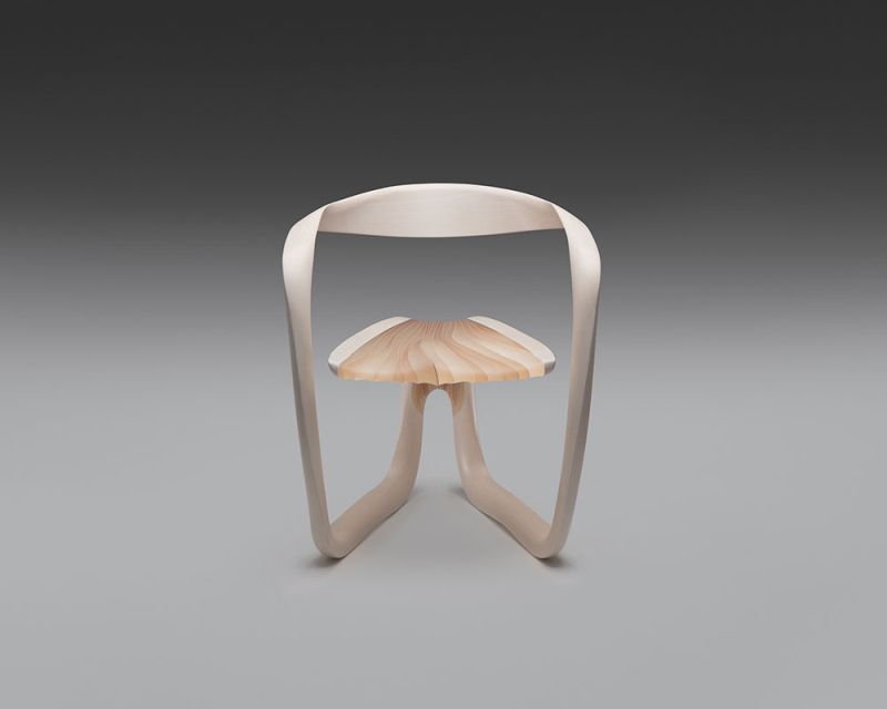 Marc Fish Makes Ethereal Chair Using Wood and Resin