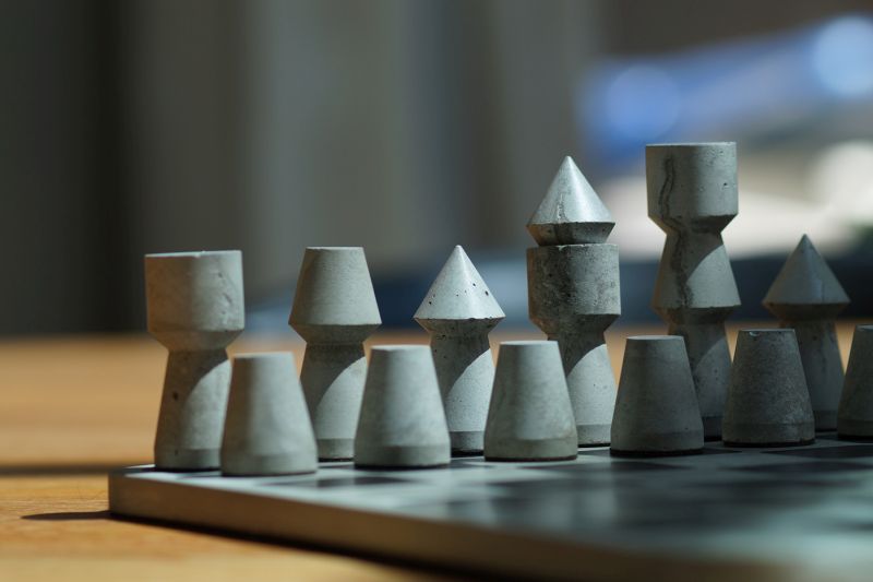 Pierre-Marie Bagot’s Failure Concrete Chess Set is Ideal for Brutalism Fans 