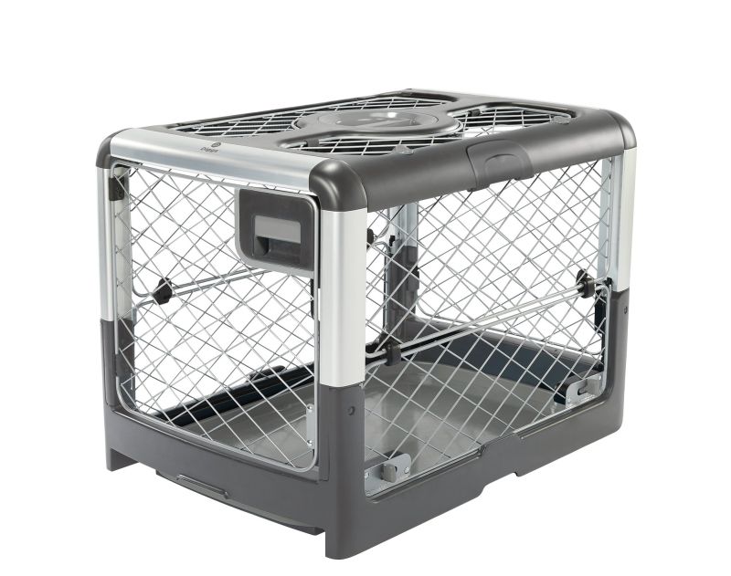 Revol Dog Crate Folds Flat for Easy Storage and Transportation 