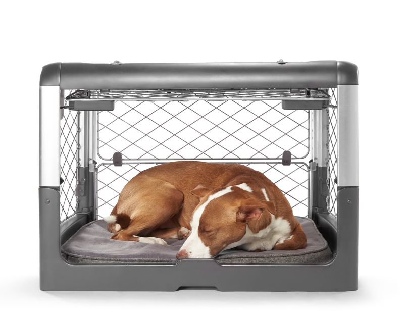 Revol Dog Crate Folds Flat for Easy Storage and Transportation 