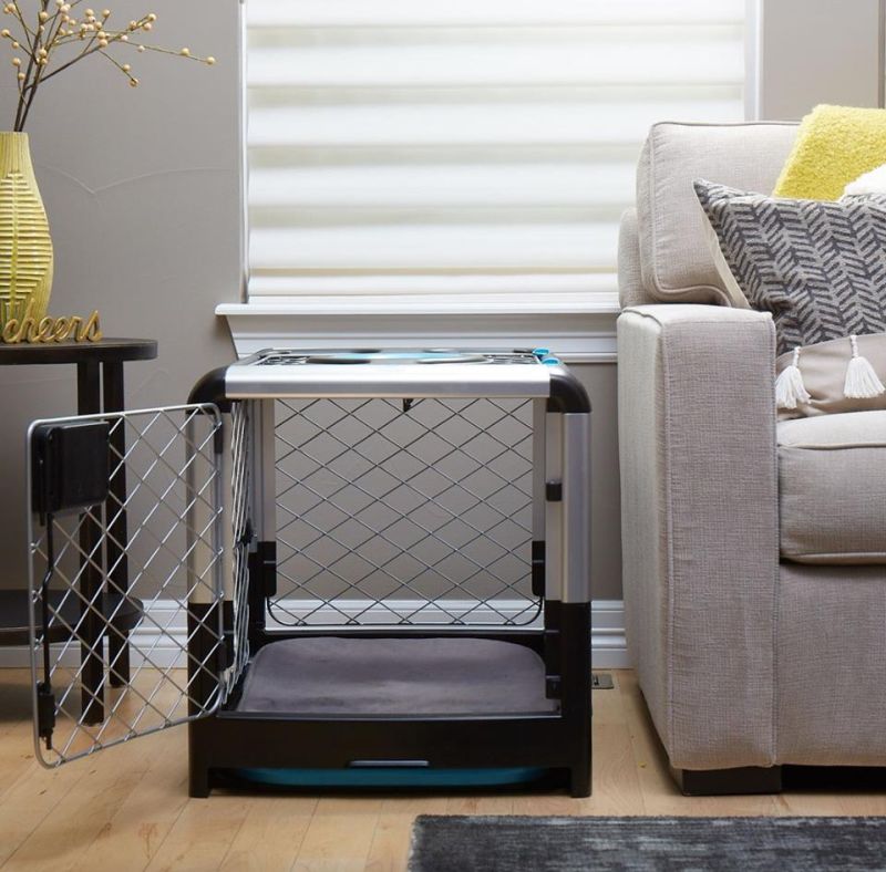 Revol Dog Crate Folds Flat for Easy Storage and Transportation 