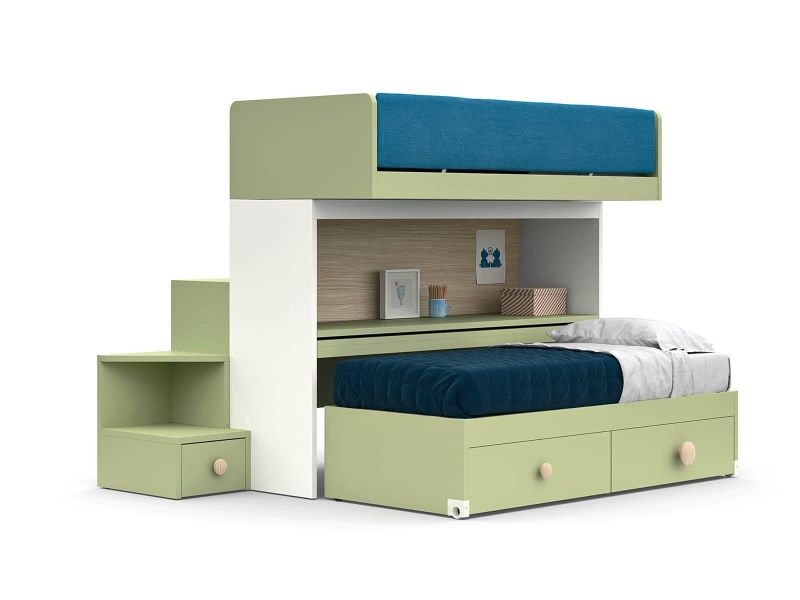 Skid sliding Bunk Bed by Nidi is Perfect for a Shared Kids’ Room