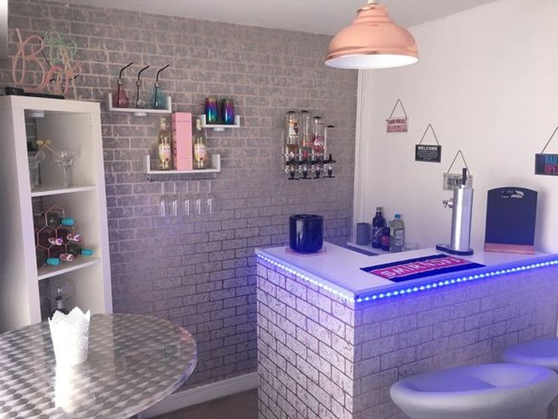 Mom Builds for Herself Ultimate Woman Cave Bar for $508