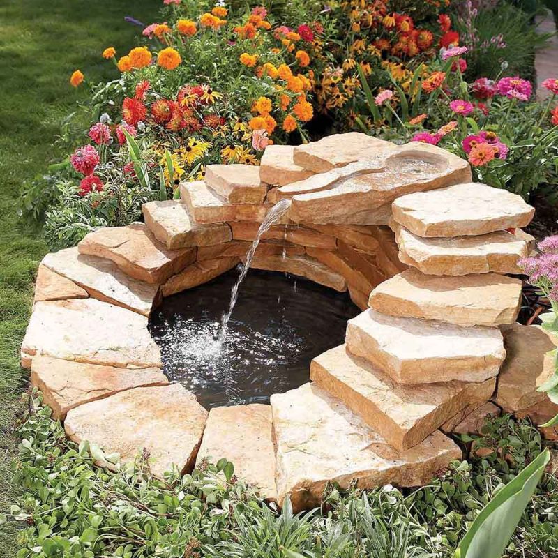 Water fountain ideas for small garden 