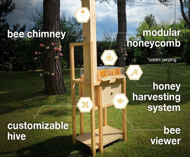 B-box Beehive by Beeing is Designed for Home Beekeeping 