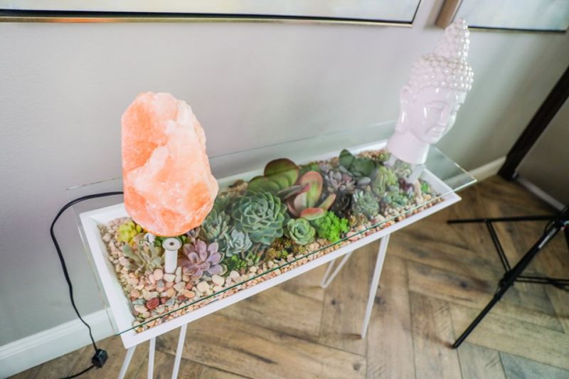 BloomingTables: A Beautiful Table with Built-In Succulent Planter