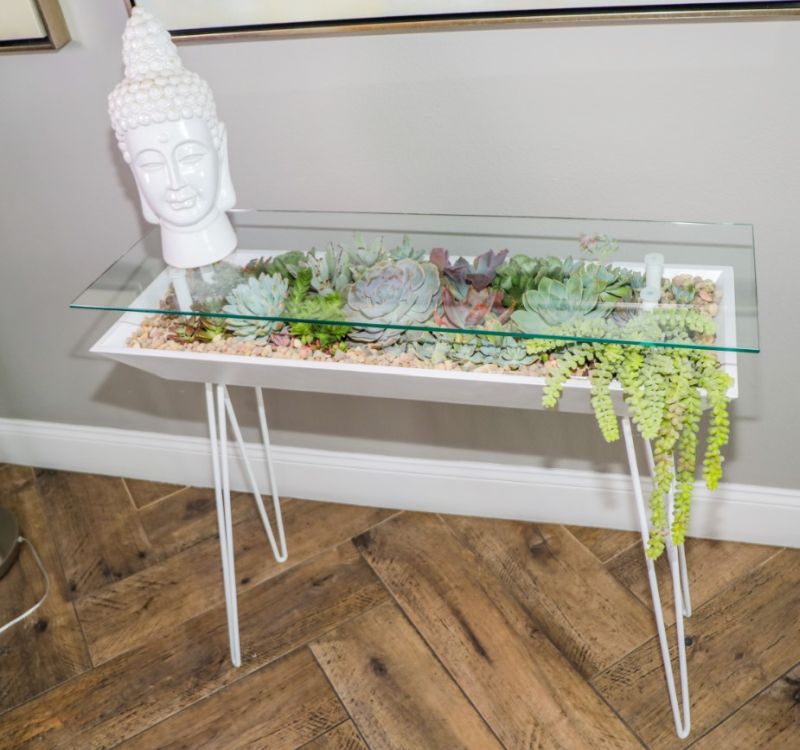 BloomingTables: A Beautiful Table with Built-In Succulent Planter