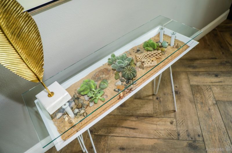 BloomingTables: A Beautiful Table with Built-In Succulent Planter