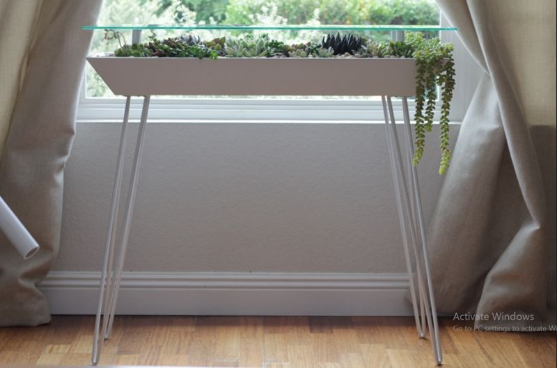 BloomingTables: A Beautiful Table with Built-In Succulent Planter